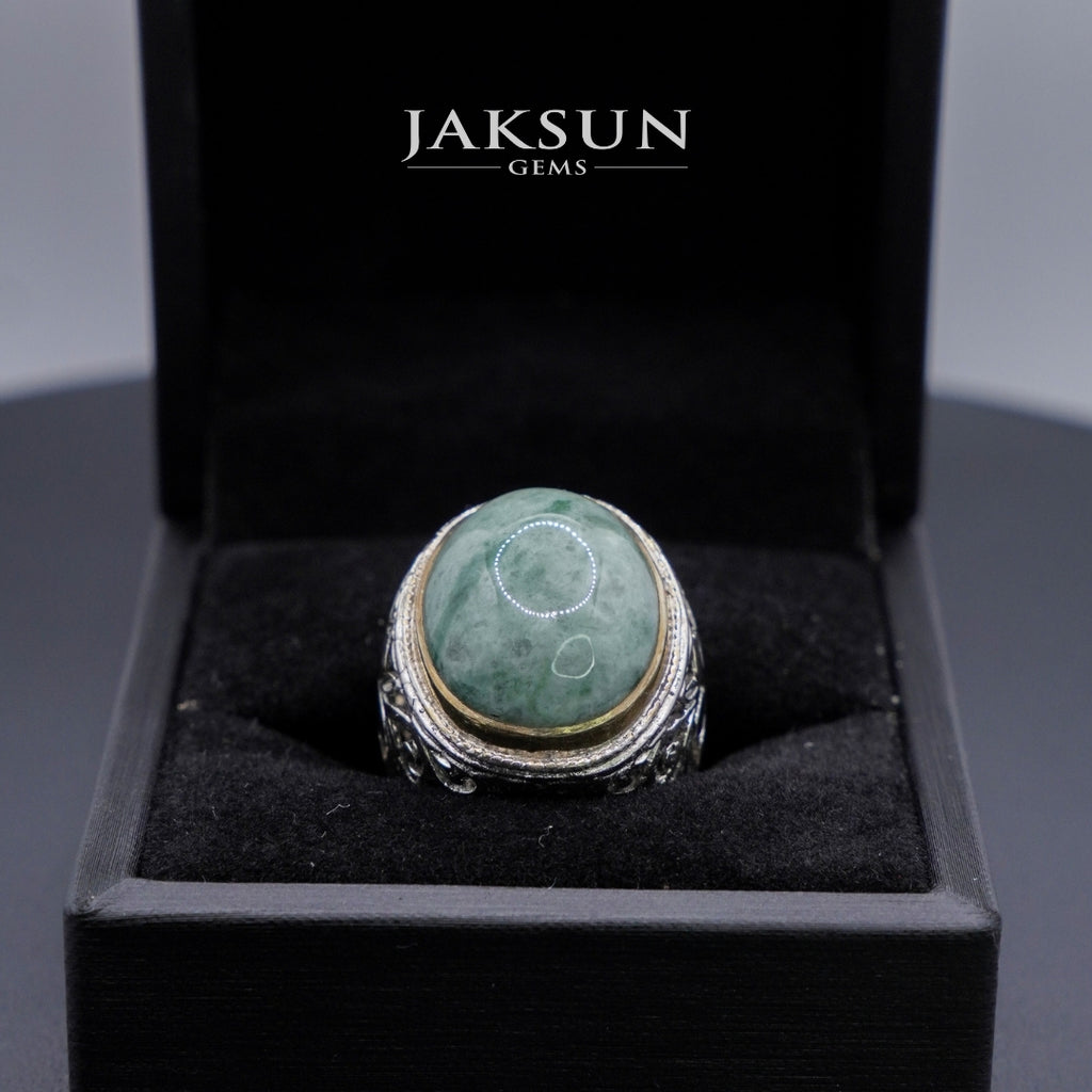 Cincin Giok Nabire (Setting Alpaka) 004