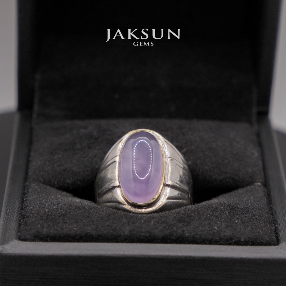 Cincin Purple Chalcedony (Silver Setting) 004