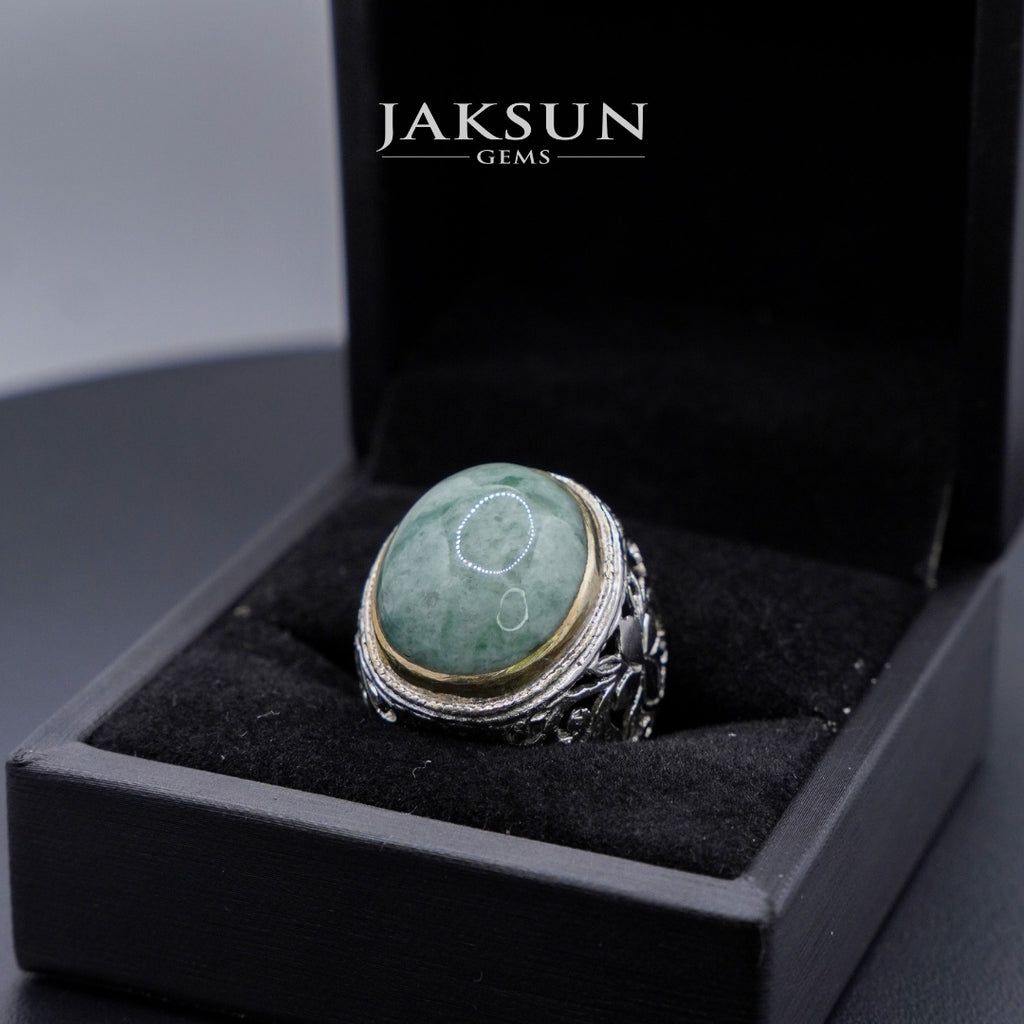 Cincin Giok Nabire (Setting Alpaka) 004
