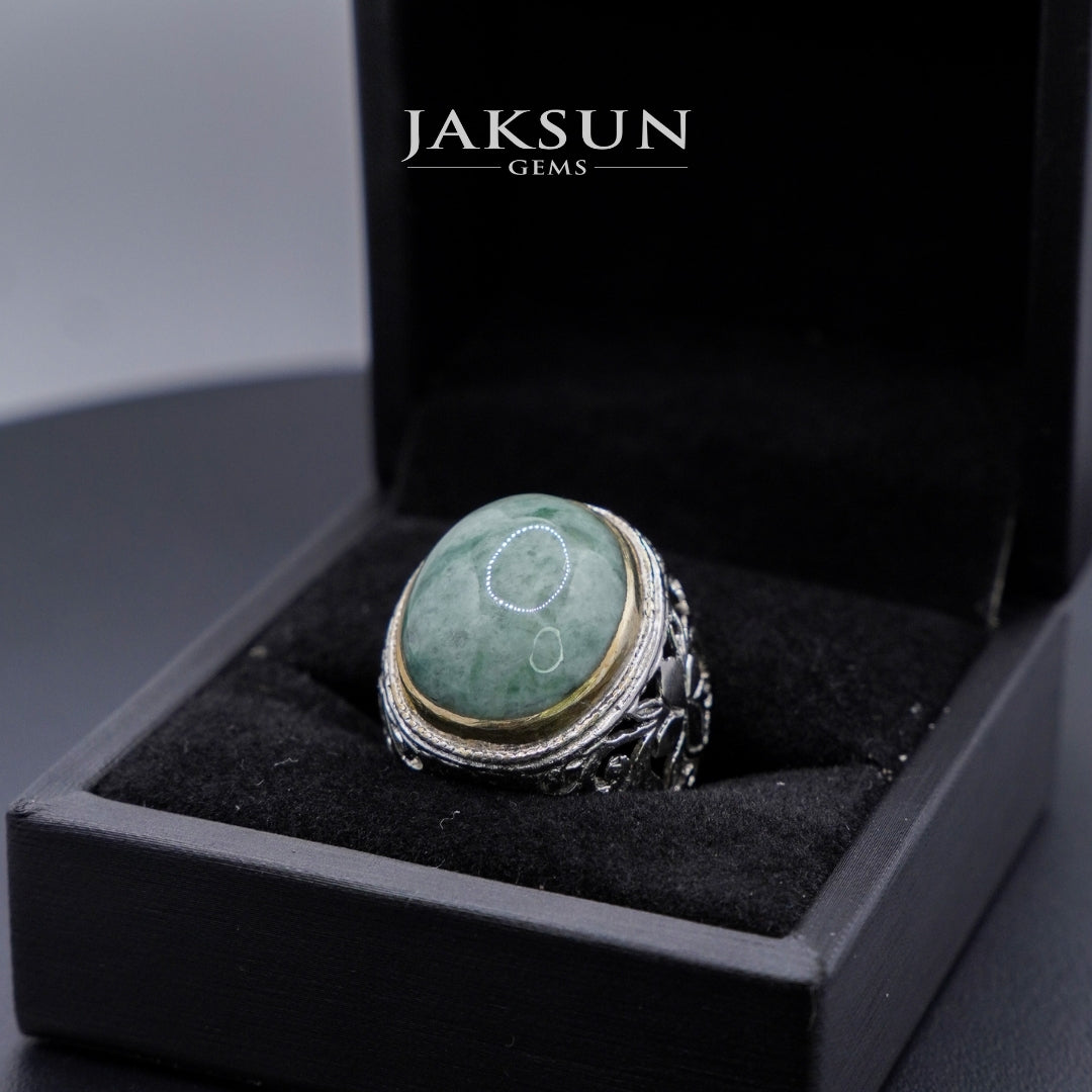 Cincin Giok Nabire (Setting Alpaka) 004