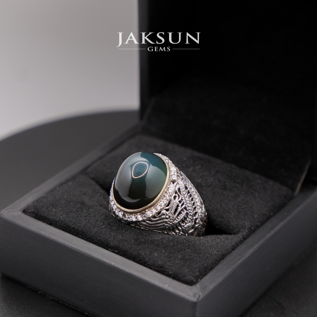 Premium Set: Bacan's Silver 925 Ring With Crafted Design (SRI NAGA) #004