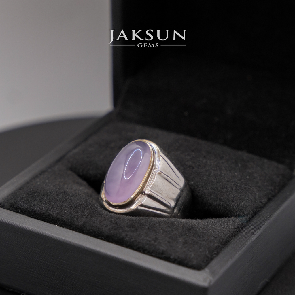 Cincin Purple Chalcedony (Silver Setting) 004