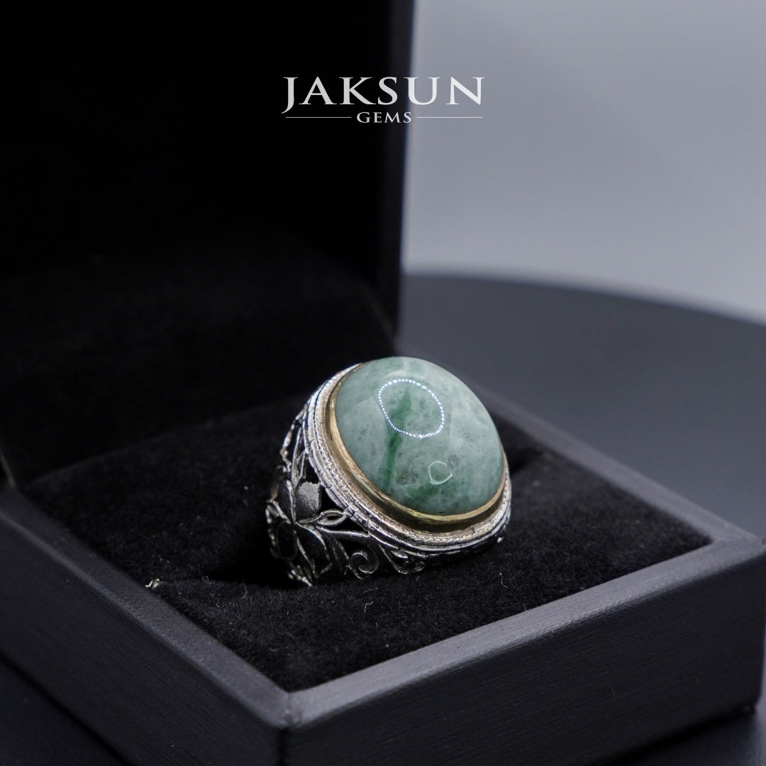 Cincin Giok Nabire (Setting Alpaka) 004