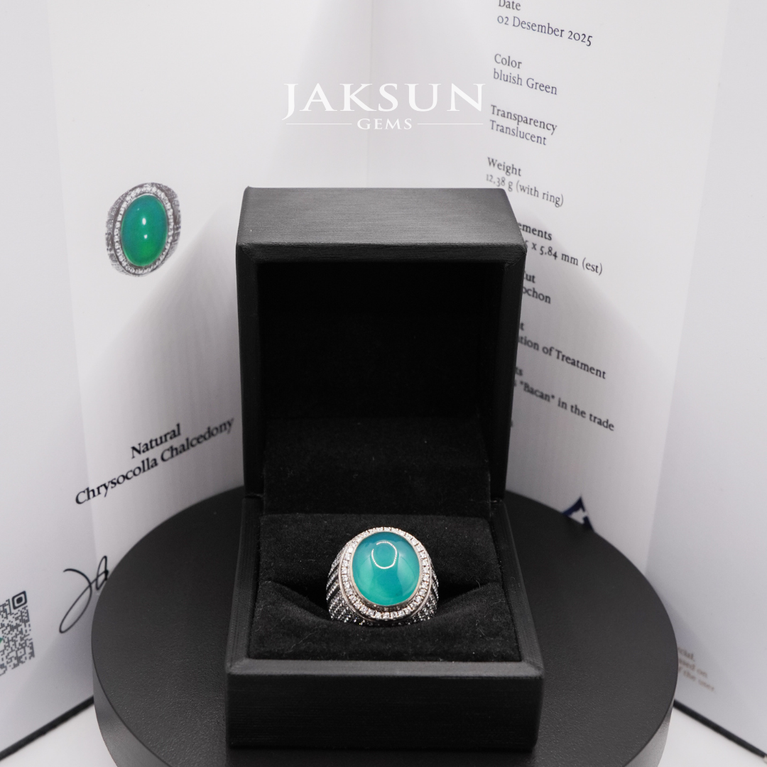 Premium Bacan Silver 925 Ring Set with Authenticity Certificate #03