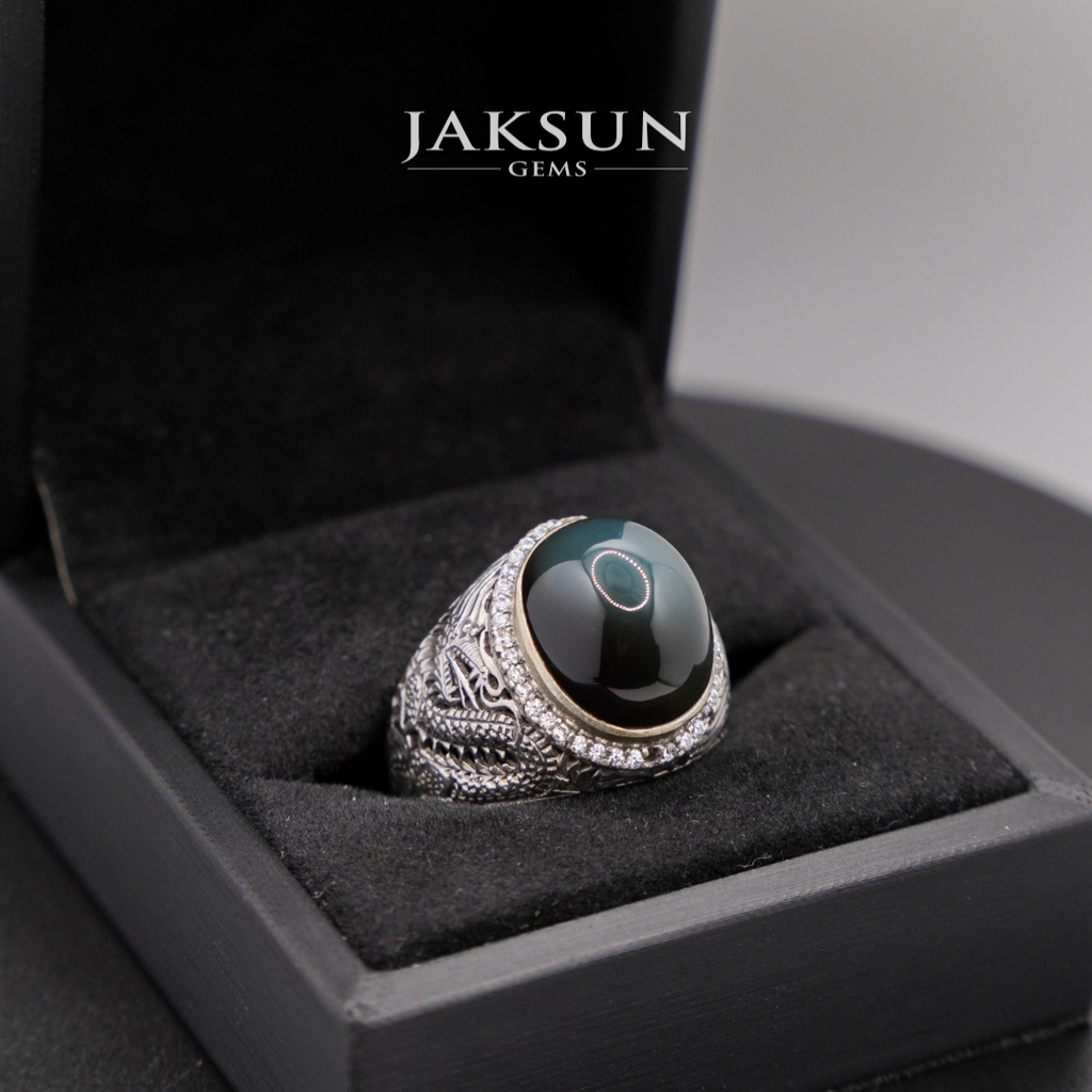 Premium Set: Bacan's Silver 925 Ring With Crafted Design (SRI NAGA) #004