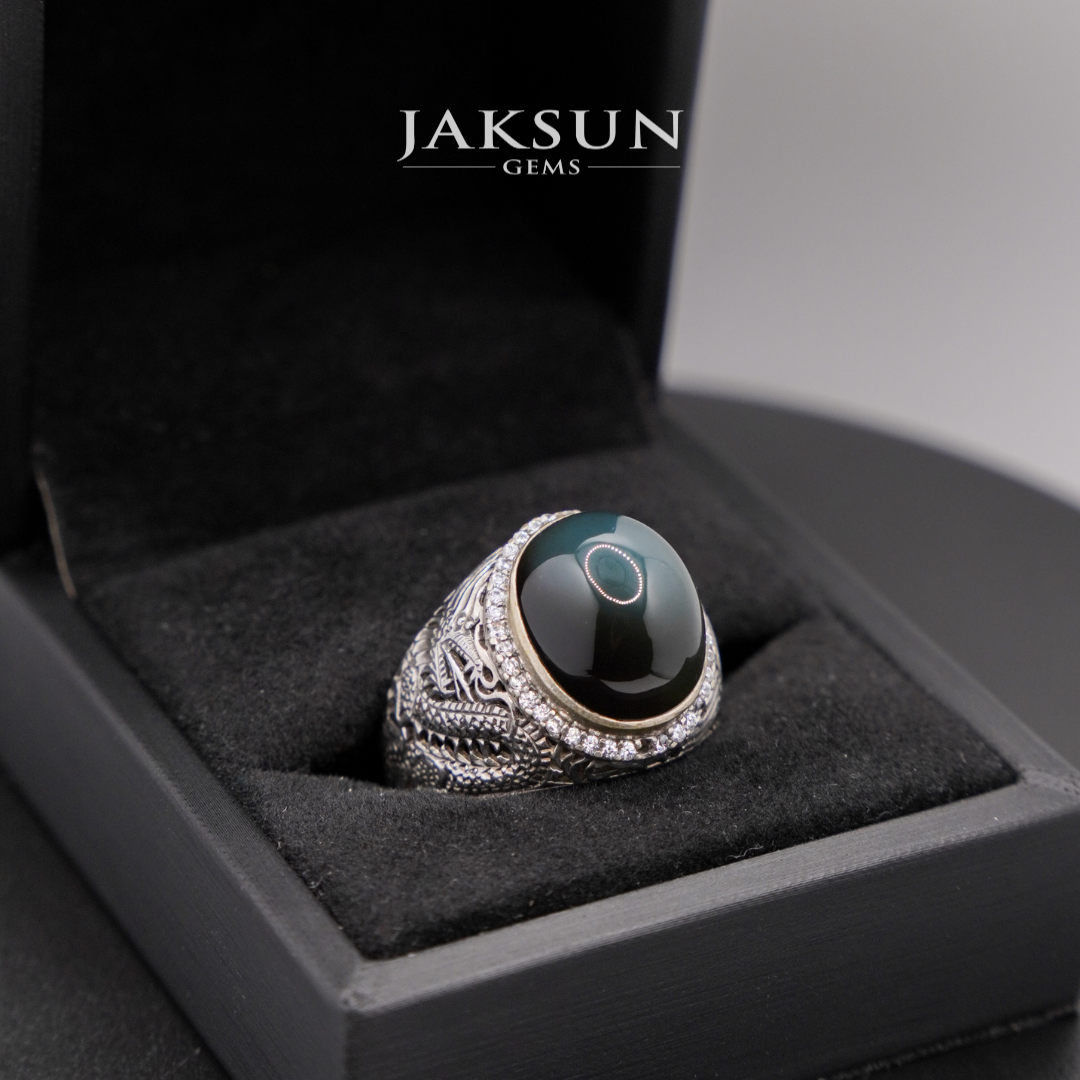 Premium Set: Bacan's Silver 925 Ring With Crafted Design (SRI NAGA) #004