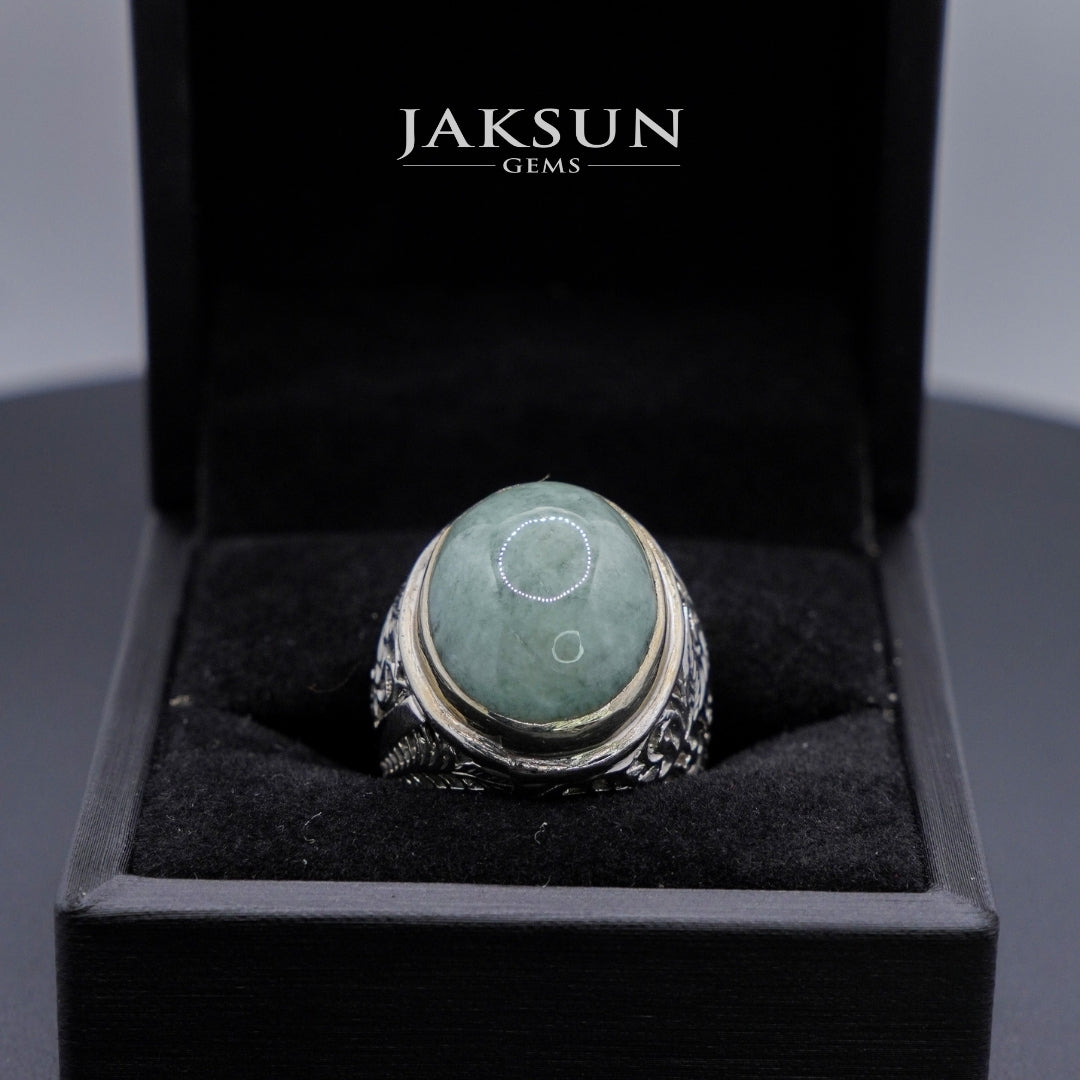 Cincin Giok Nabire (Setting Alpaka) 005