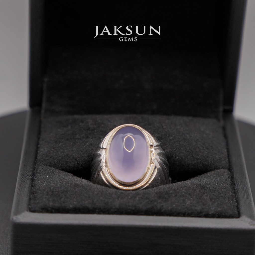 Cincin Purple Chalcedony (Silver Setting) 005