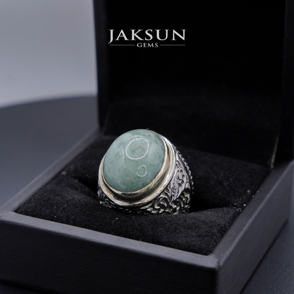 Cincin Giok Nabire (Setting Alpaka) 005