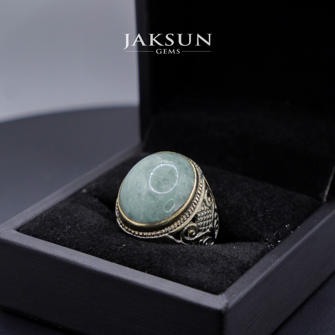 Cincin Giok Nabire (Setting Alpaka) 006