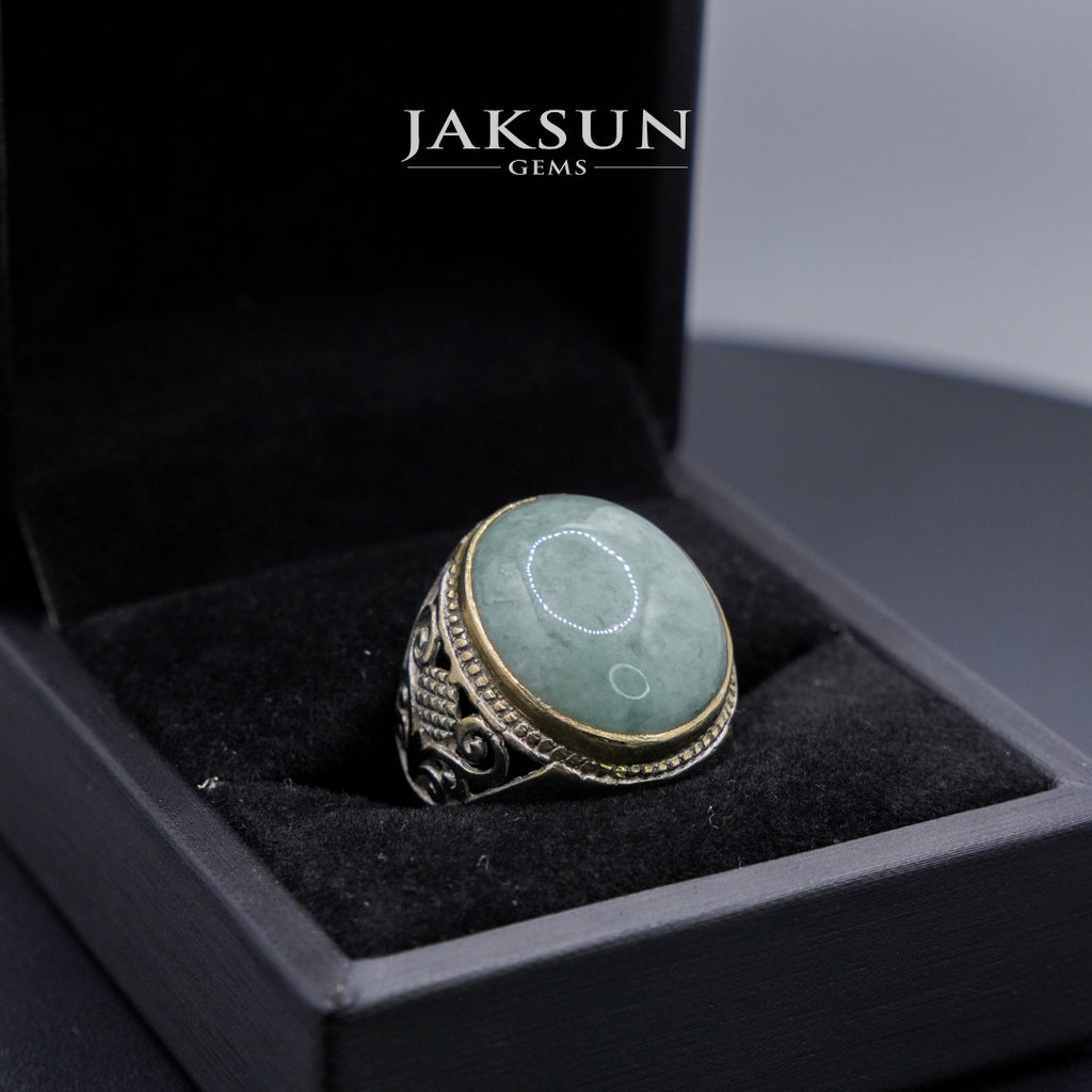 Cincin Giok Nabire (Setting Alpaka) 006
