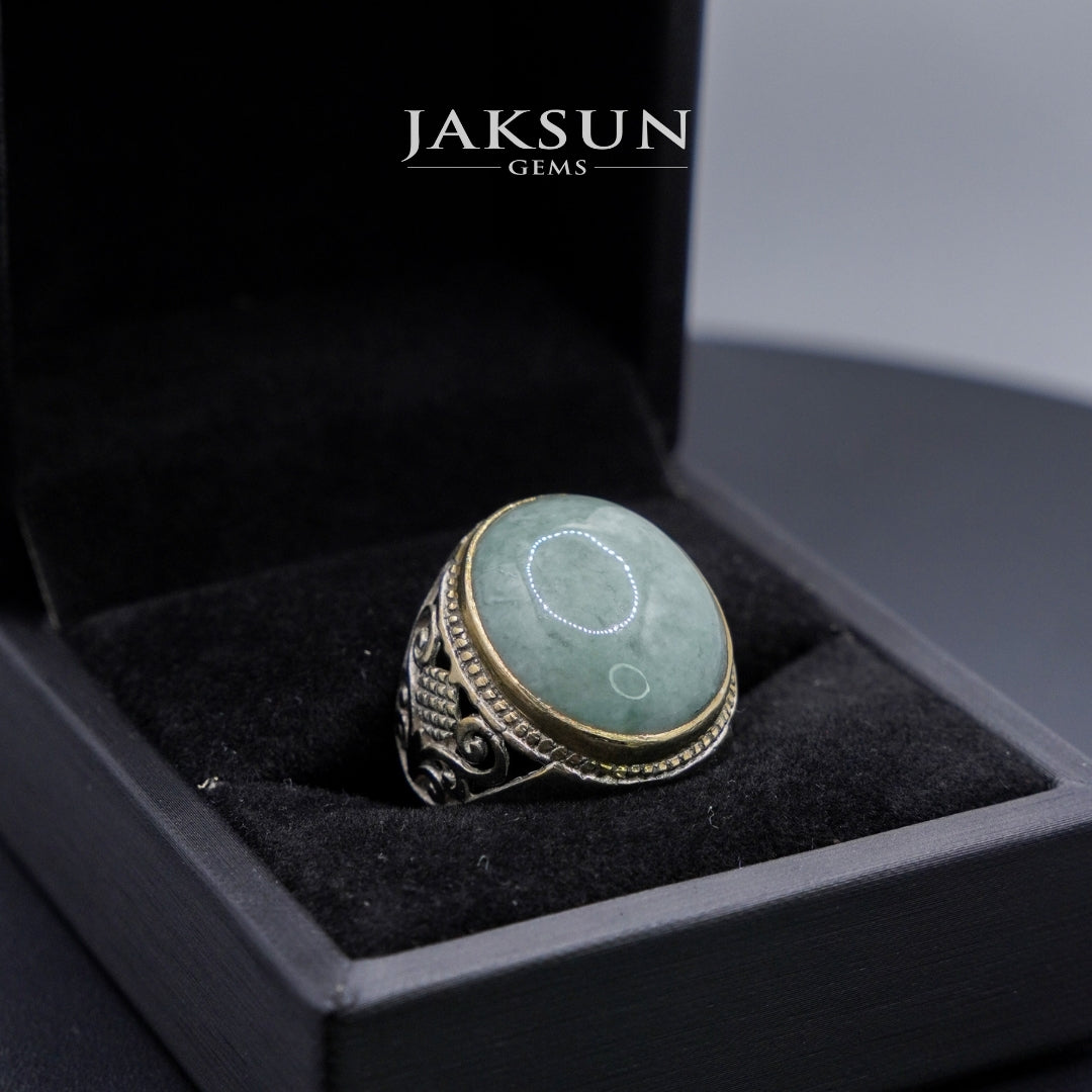 Cincin Giok Nabire (Setting Alpaka) 006