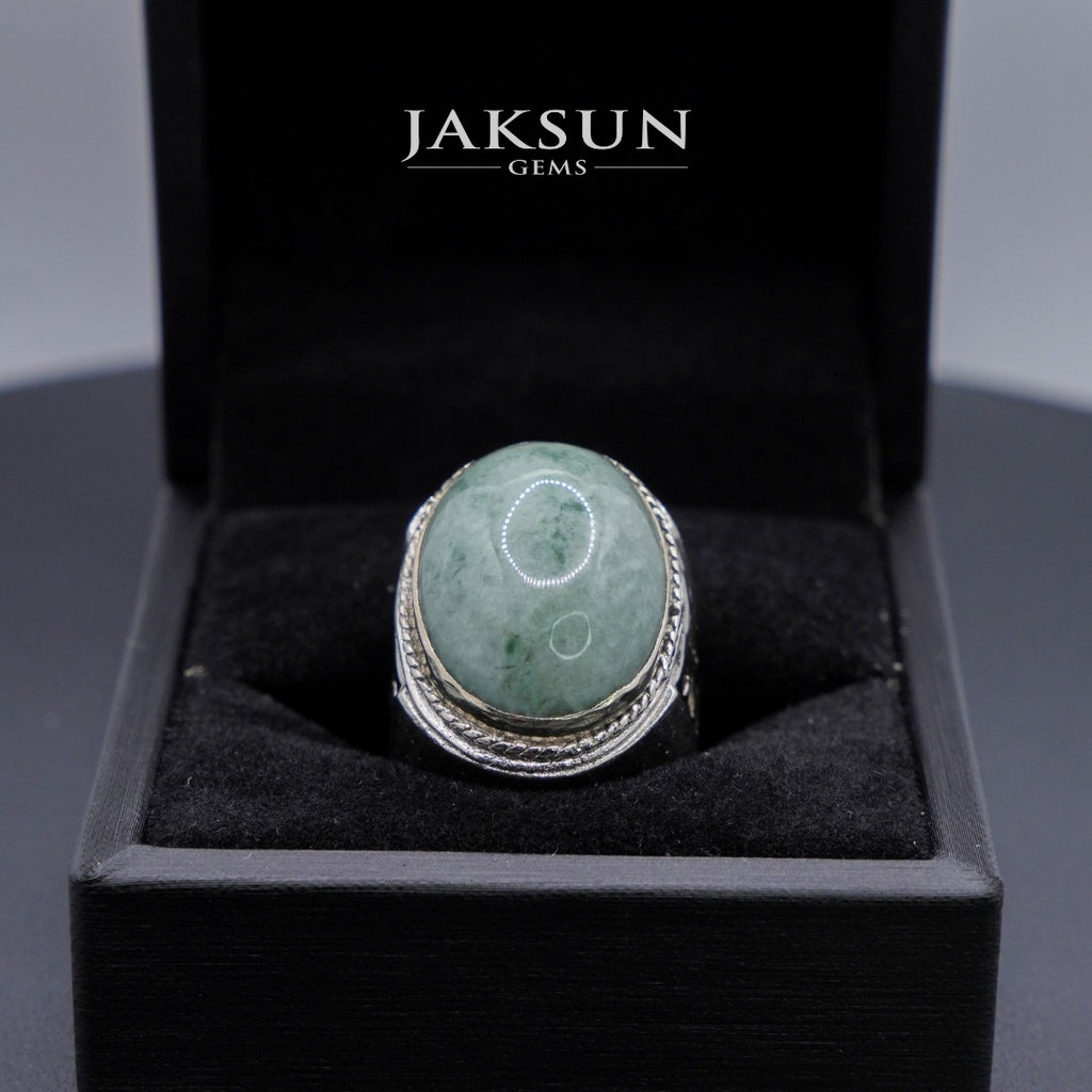 Cincin Giok Nabire (Setting Alpaka) 007