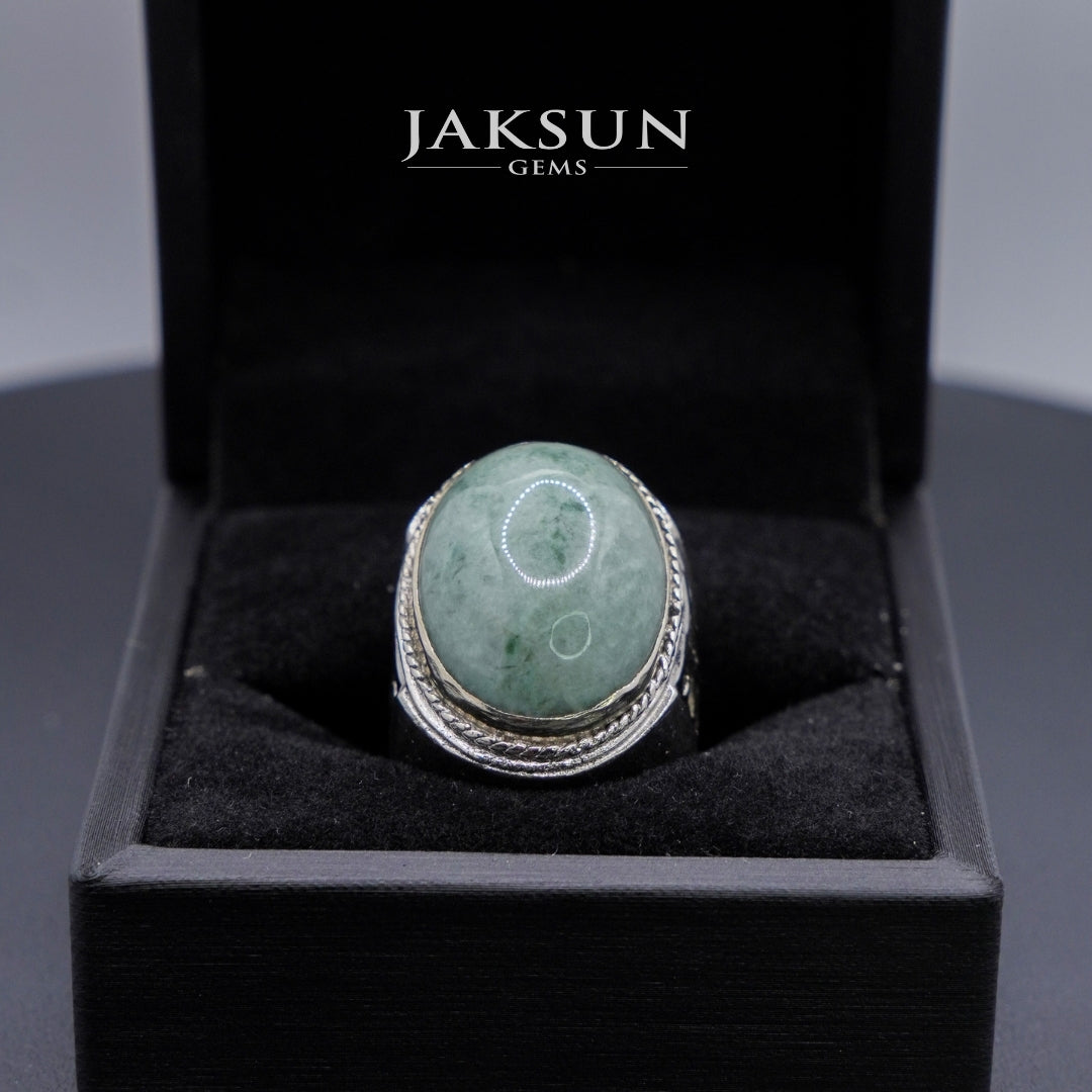 Cincin Giok Nabire (Setting Alpaka) 007