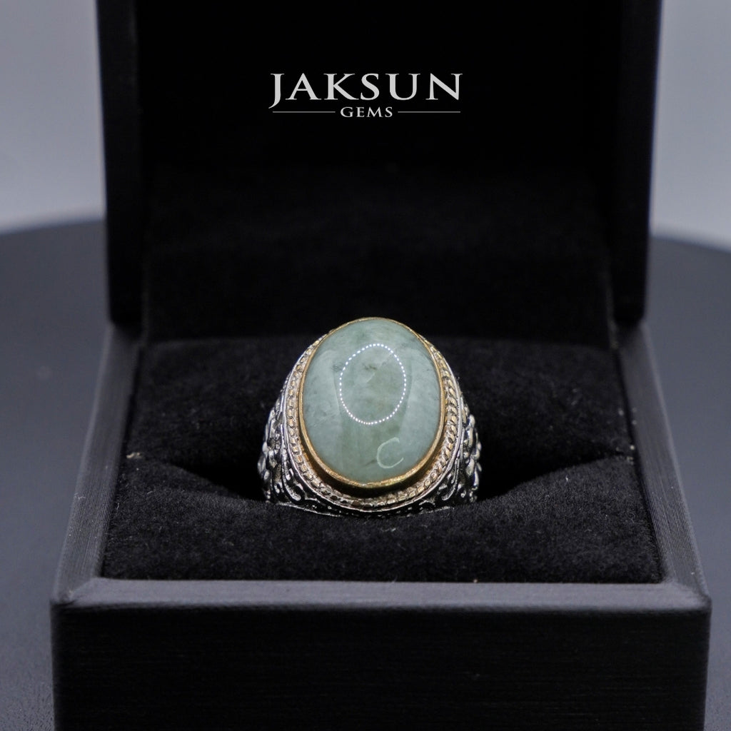 Cincin Giok Nabire (Setting Alpaka) 001