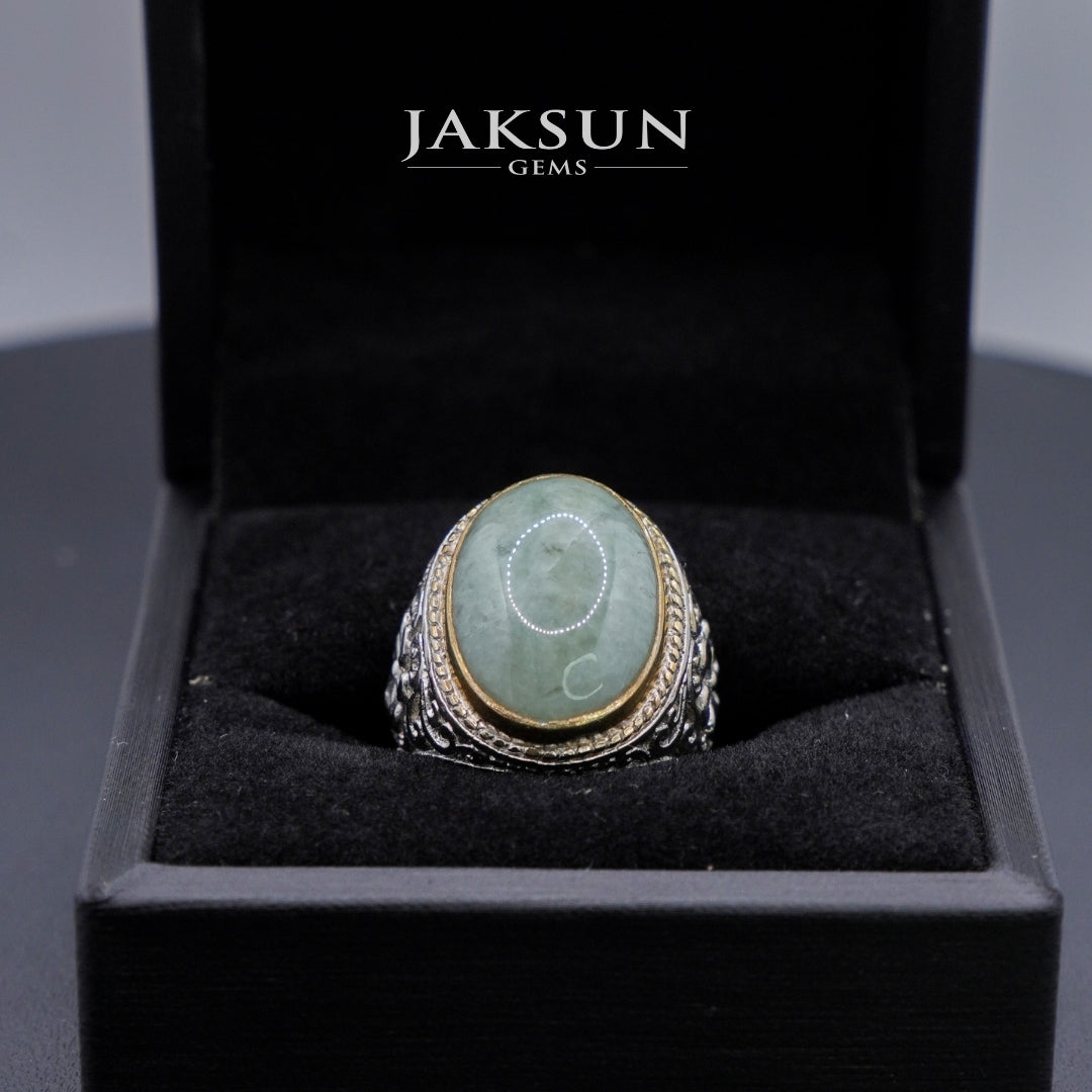 Cincin Giok Nabire (Setting Alpaka) 001