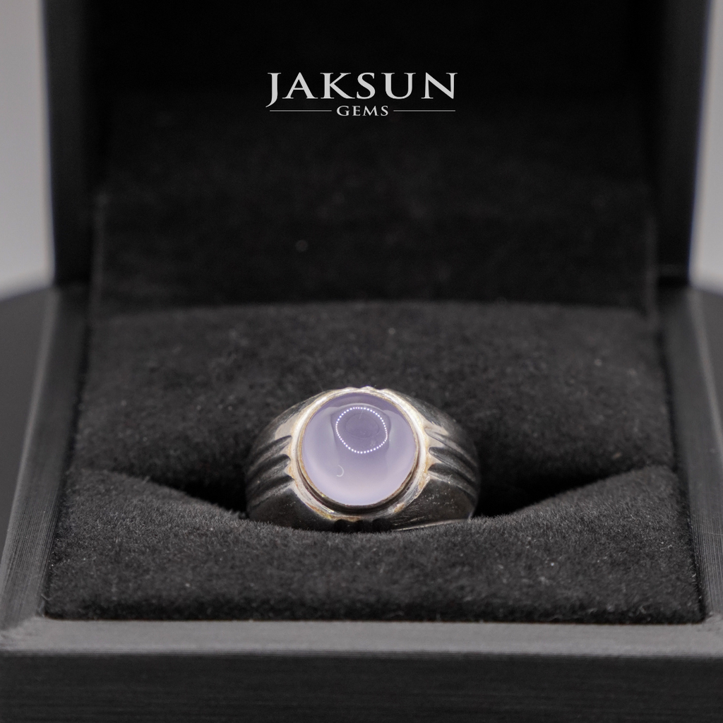 Cincin Purple Chalcedony (Silver Setting) 001