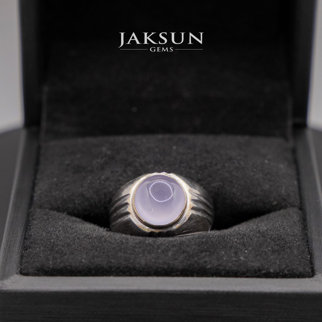 Cincin Purple Chalcedony (Silver Setting) 001