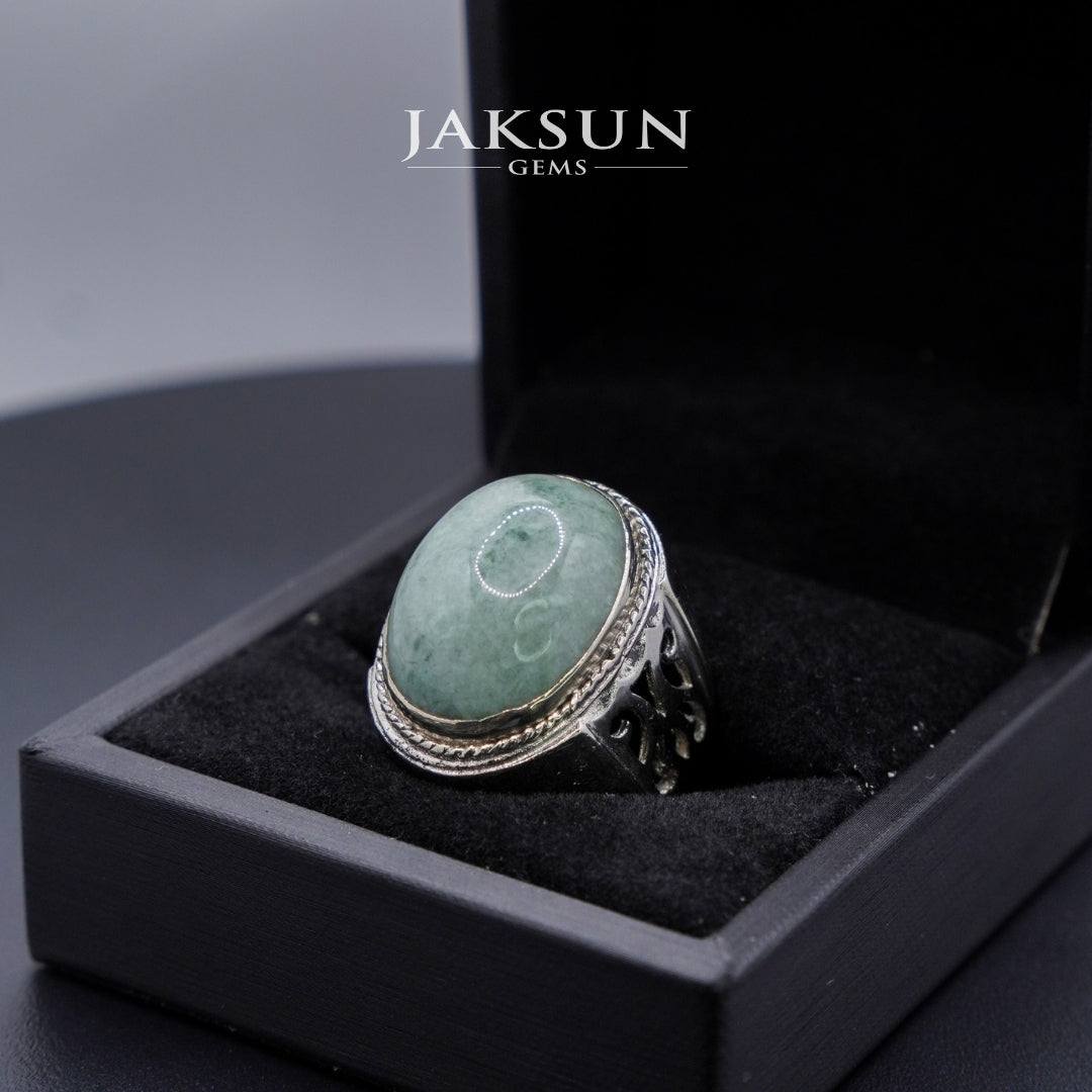 Cincin Giok Nabire (Setting Alpaka) 007