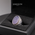 Cincin Purple Chalcedony (Silver Setting) 007