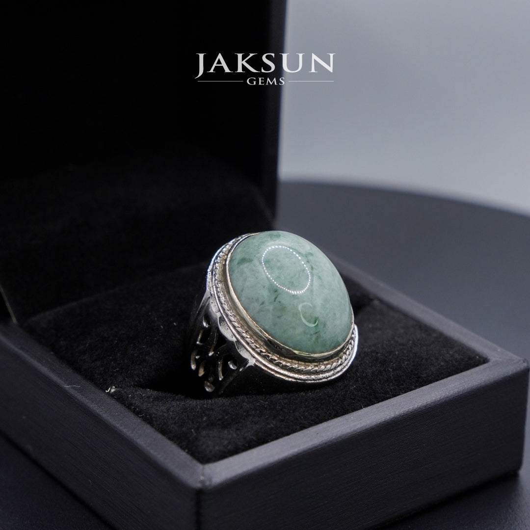 Cincin Giok Nabire (Setting Alpaka) 007