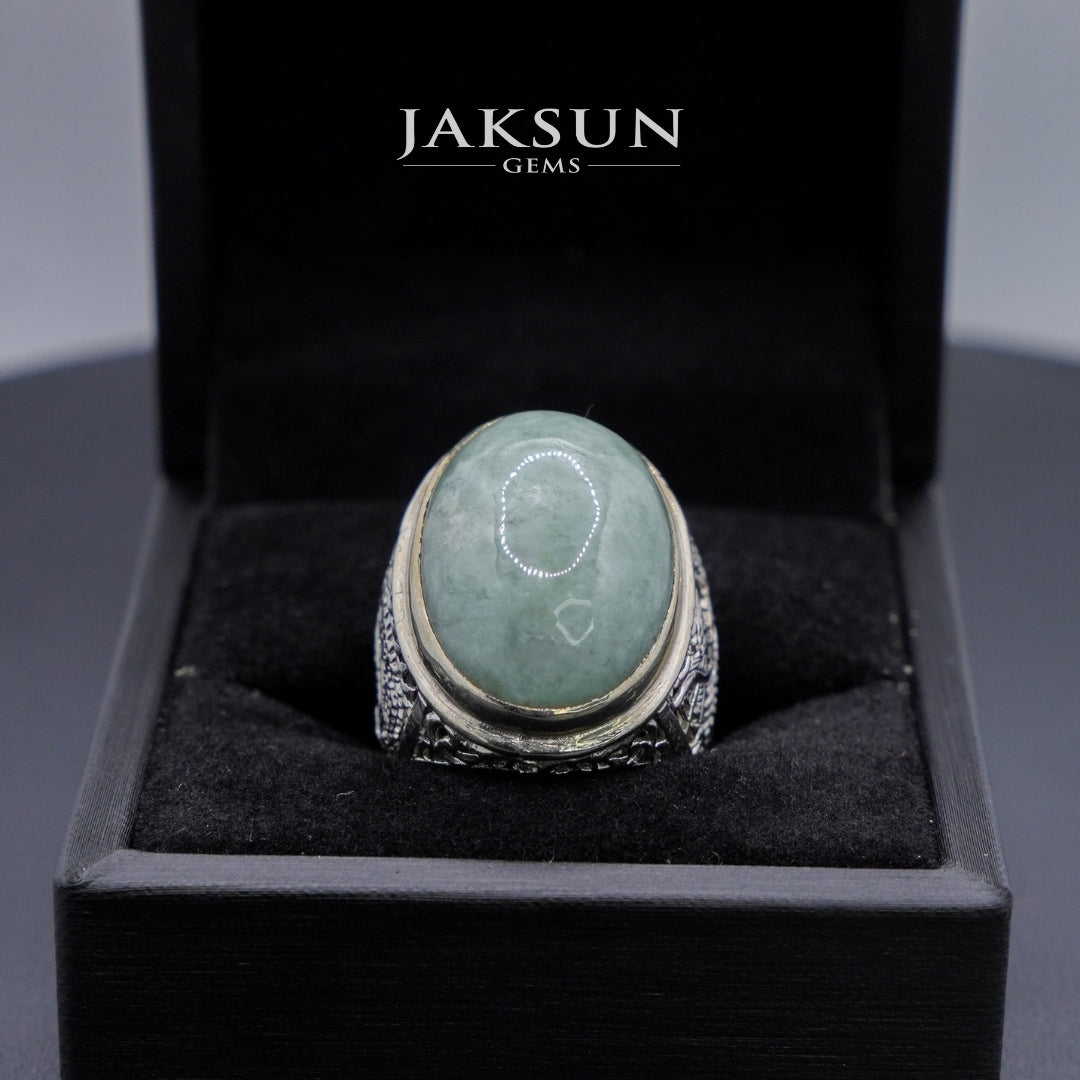 Cincin Giok Nabire (Setting Alpaka) 008