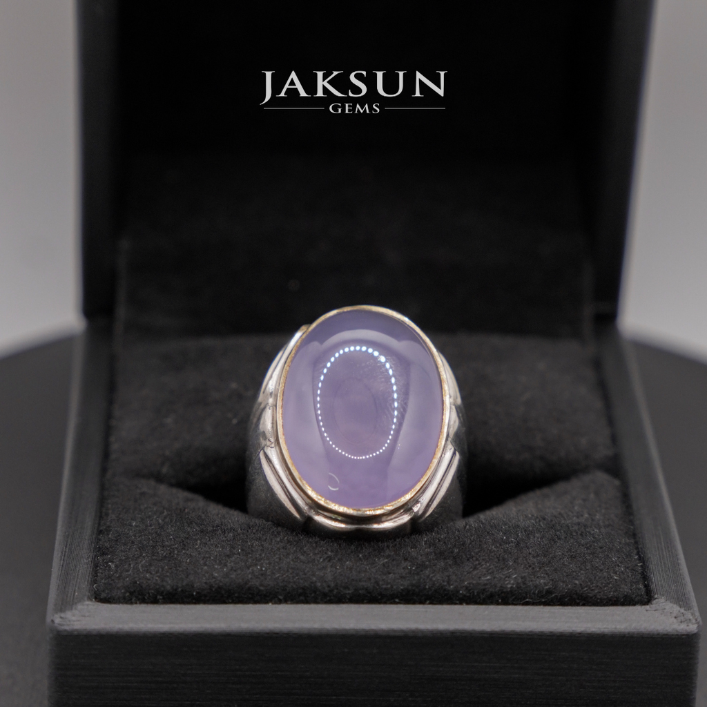 Cincin Purple Chalcedony (Silver Setting) 008