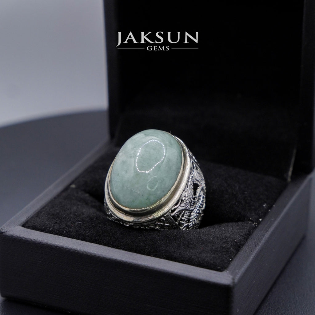 Cincin Giok Nabire (Setting Alpaka) 008