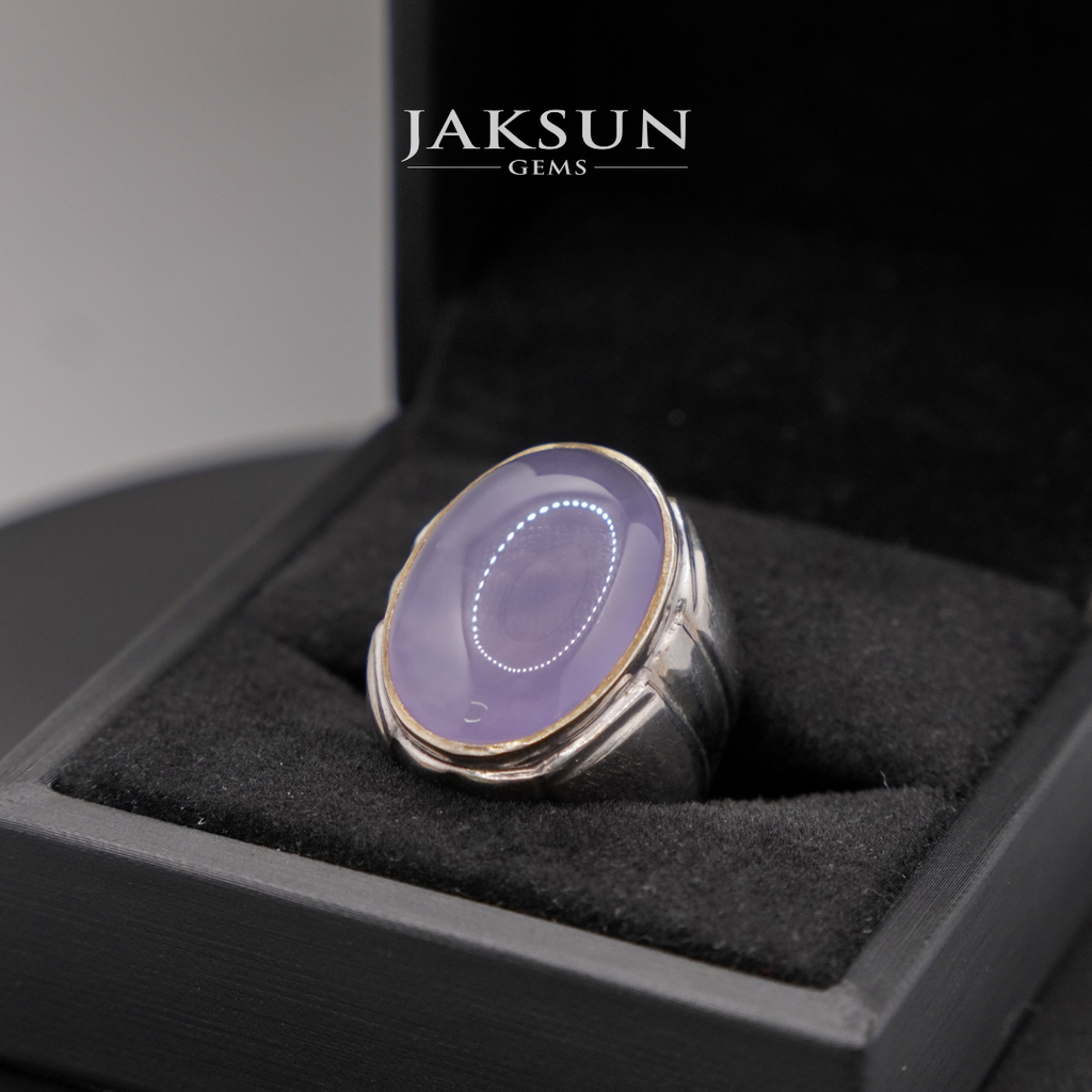 Cincin Purple Chalcedony (Silver Setting) 008