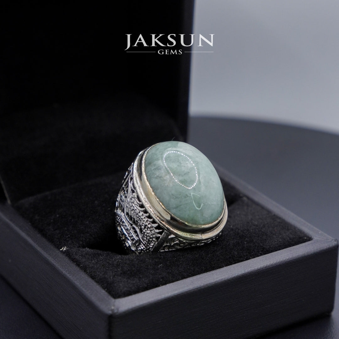 Cincin Giok Nabire (Setting Alpaka) 008