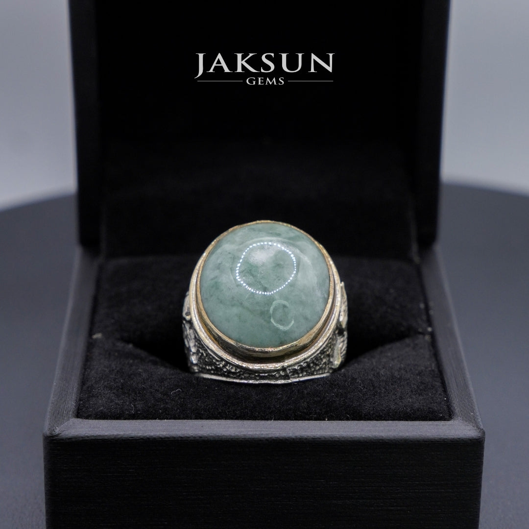 Cincin Giok Nabire (Setting Alpaka) 009