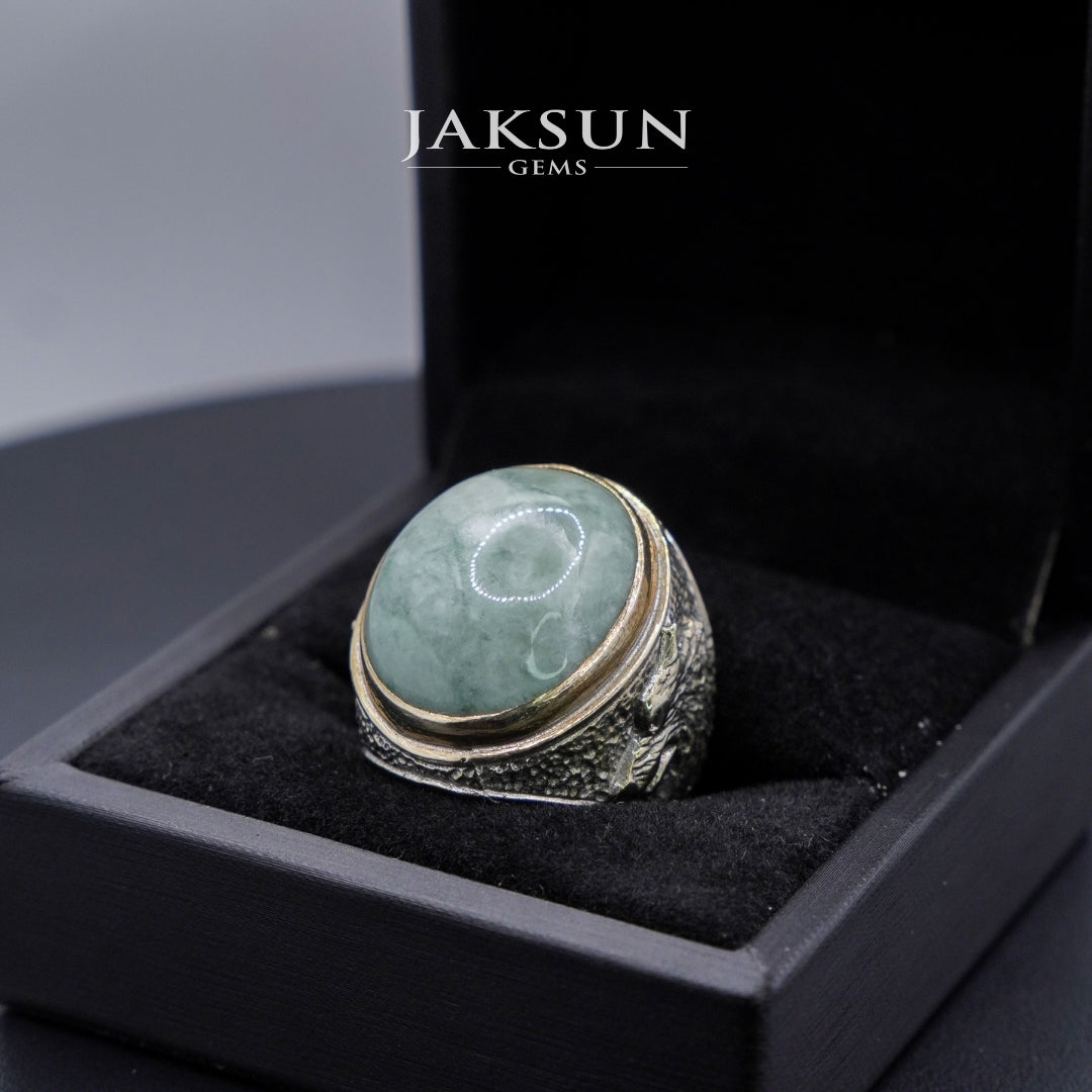 Cincin Giok Nabire (Setting Alpaka) 009