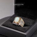Cincin White Opal Stone (Alpaka Setting) 01