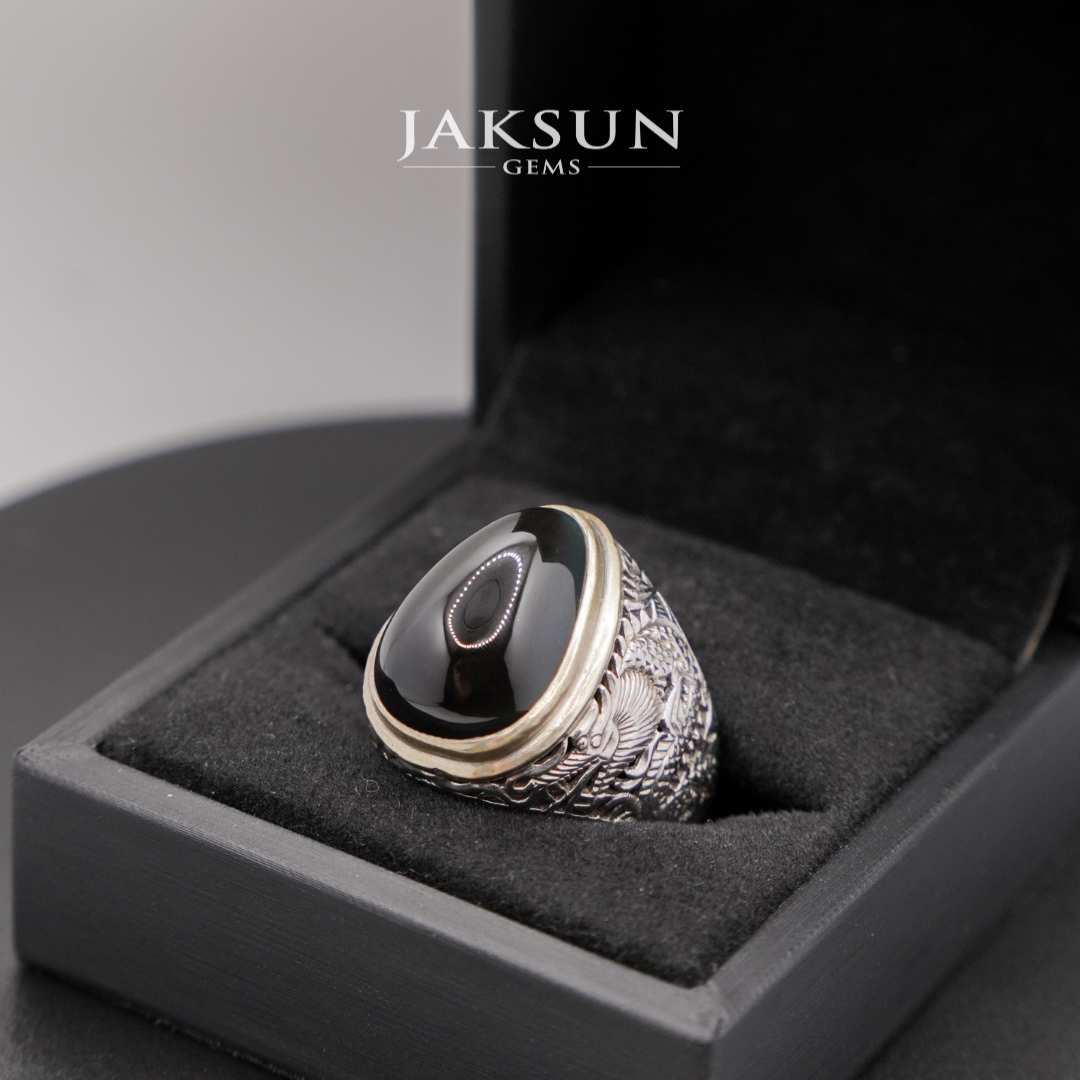 Premium Set: Bacan's Silver 925 Ring With Crafted Design (SRI NAGA) #009