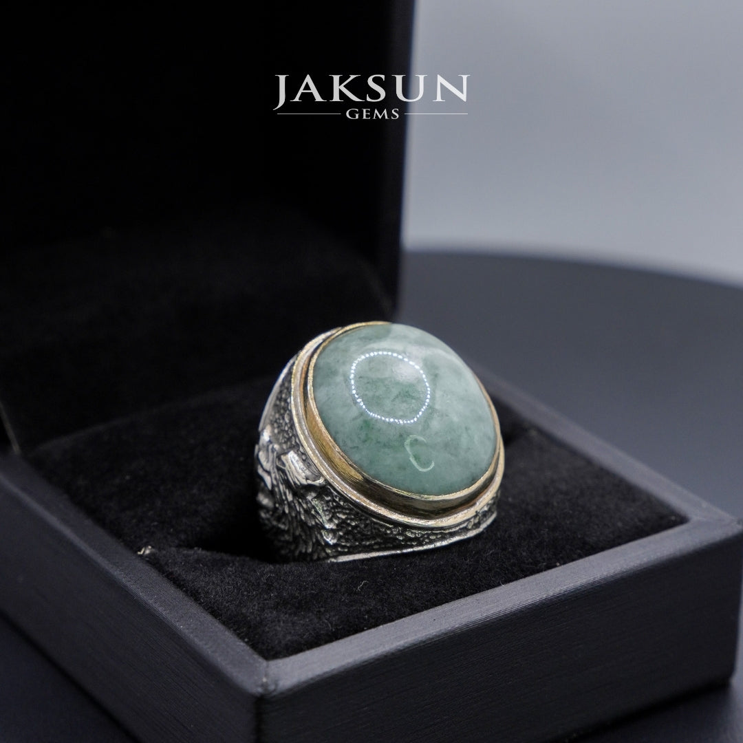 Cincin Giok Nabire (Setting Alpaka) 009