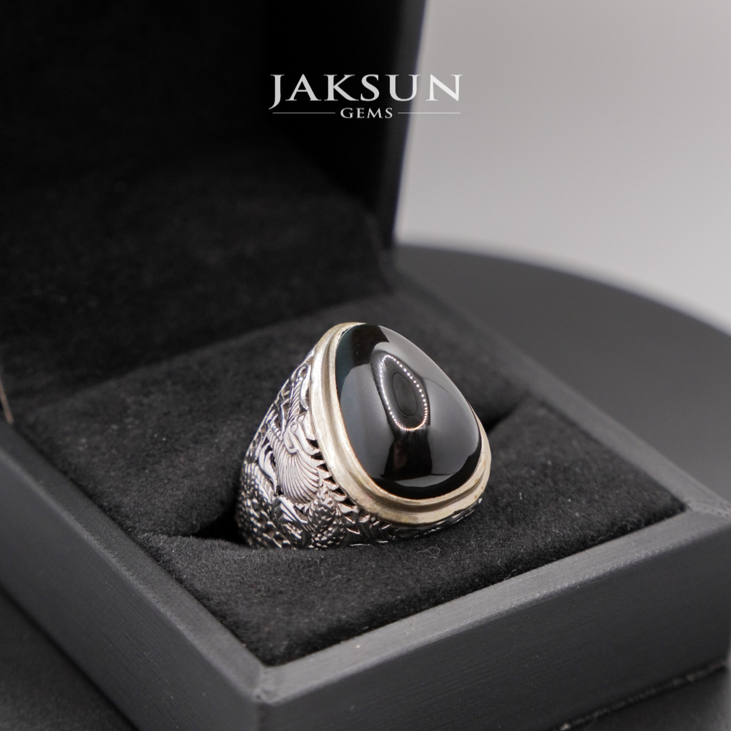 Premium Set: Bacan's Silver 925 Ring With Crafted Design (SRI NAGA) #009