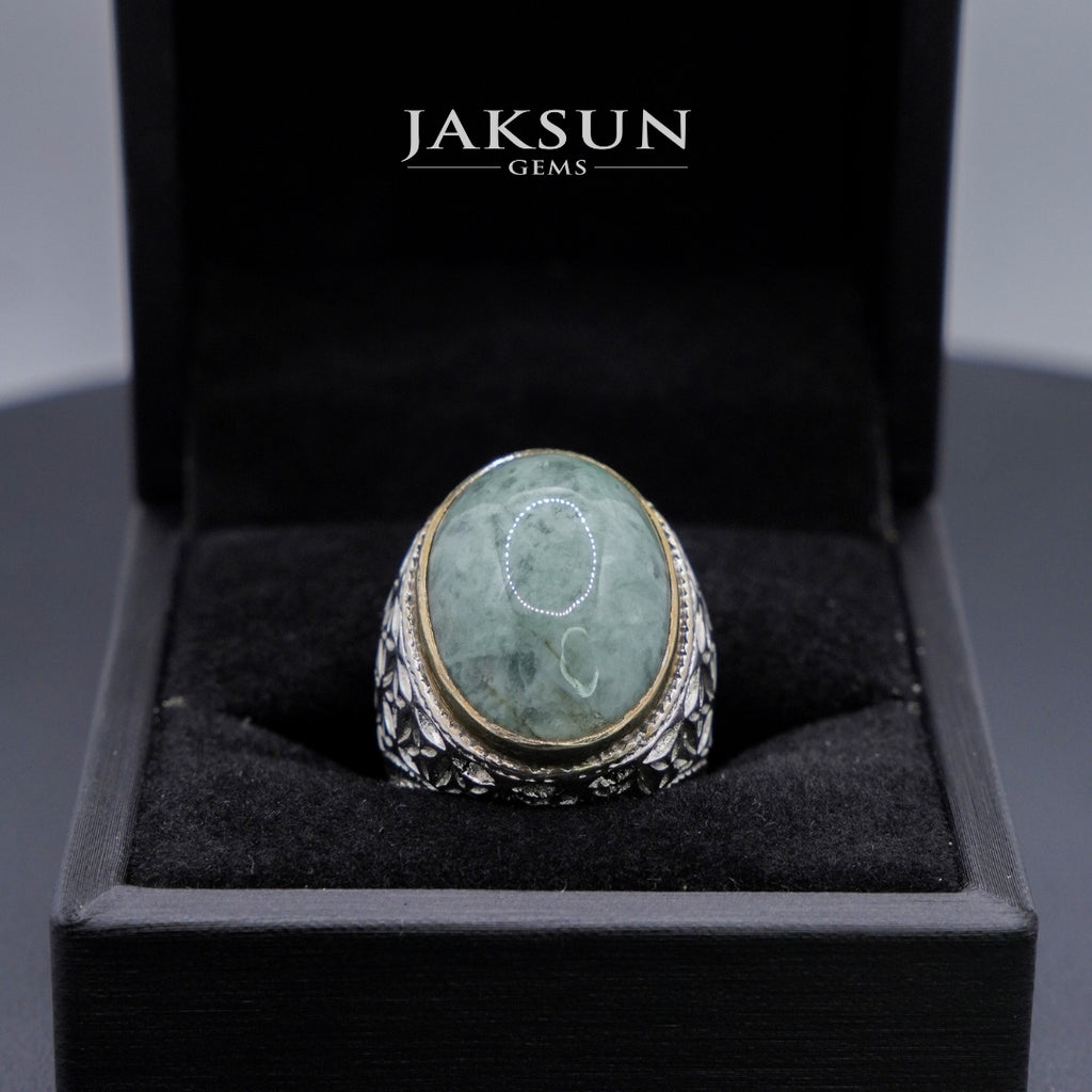Cincin Giok Nabire (Setting Alpaka) 010