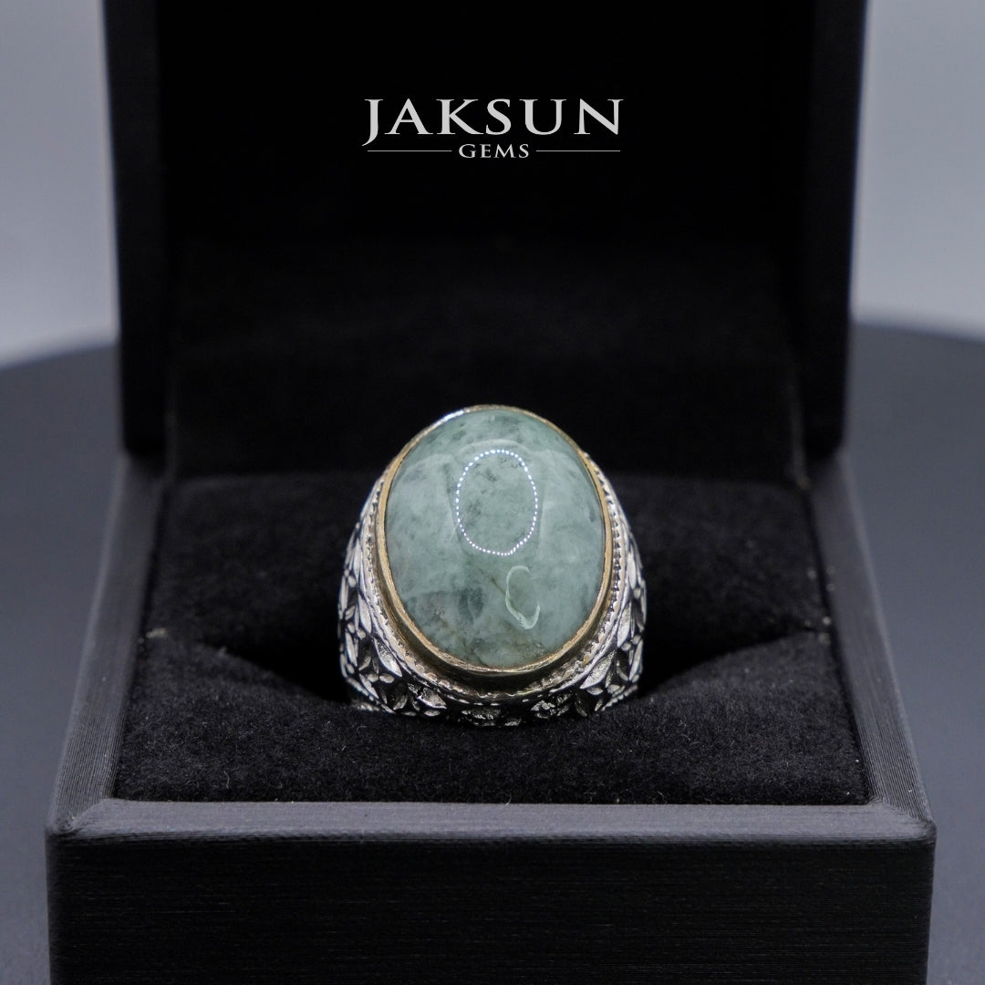 Cincin Giok Nabire (Setting Alpaka) 010