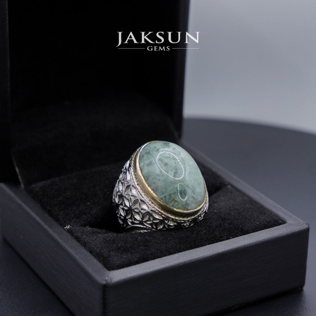 Cincin Giok Nabire (Setting Alpaka) 010