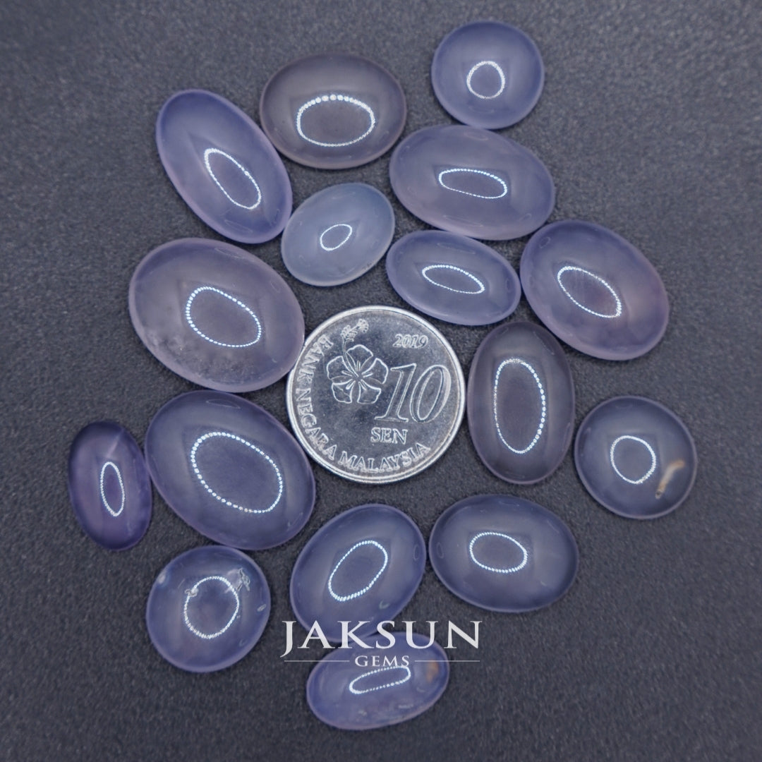 Natural Purple Chalcedony Loose Stone