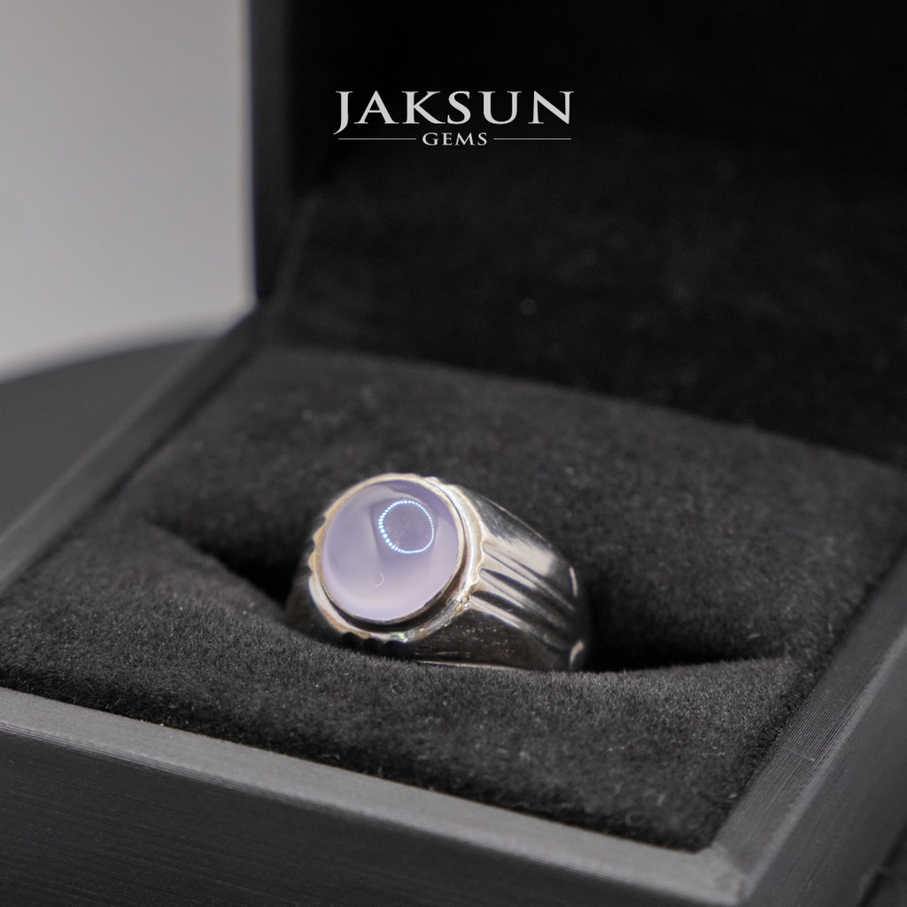 Cincin Purple Chalcedony (Silver Setting) 001