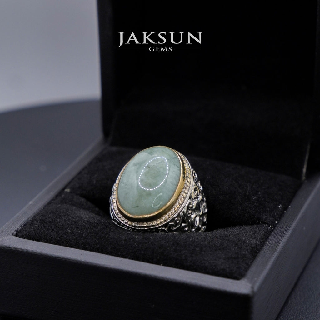 Cincin Giok Nabire (Setting Alpaka) 001