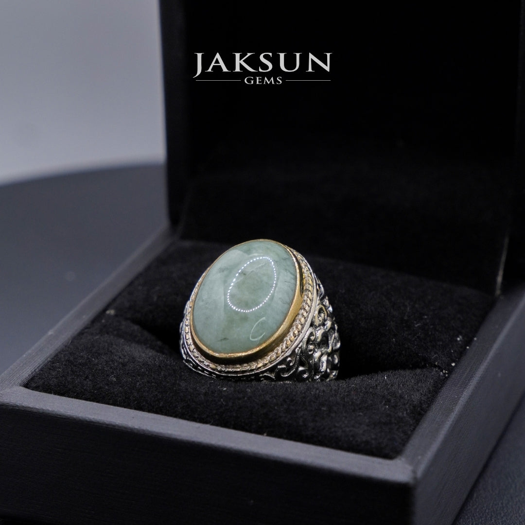 Cincin Giok Nabire (Setting Alpaka) 001