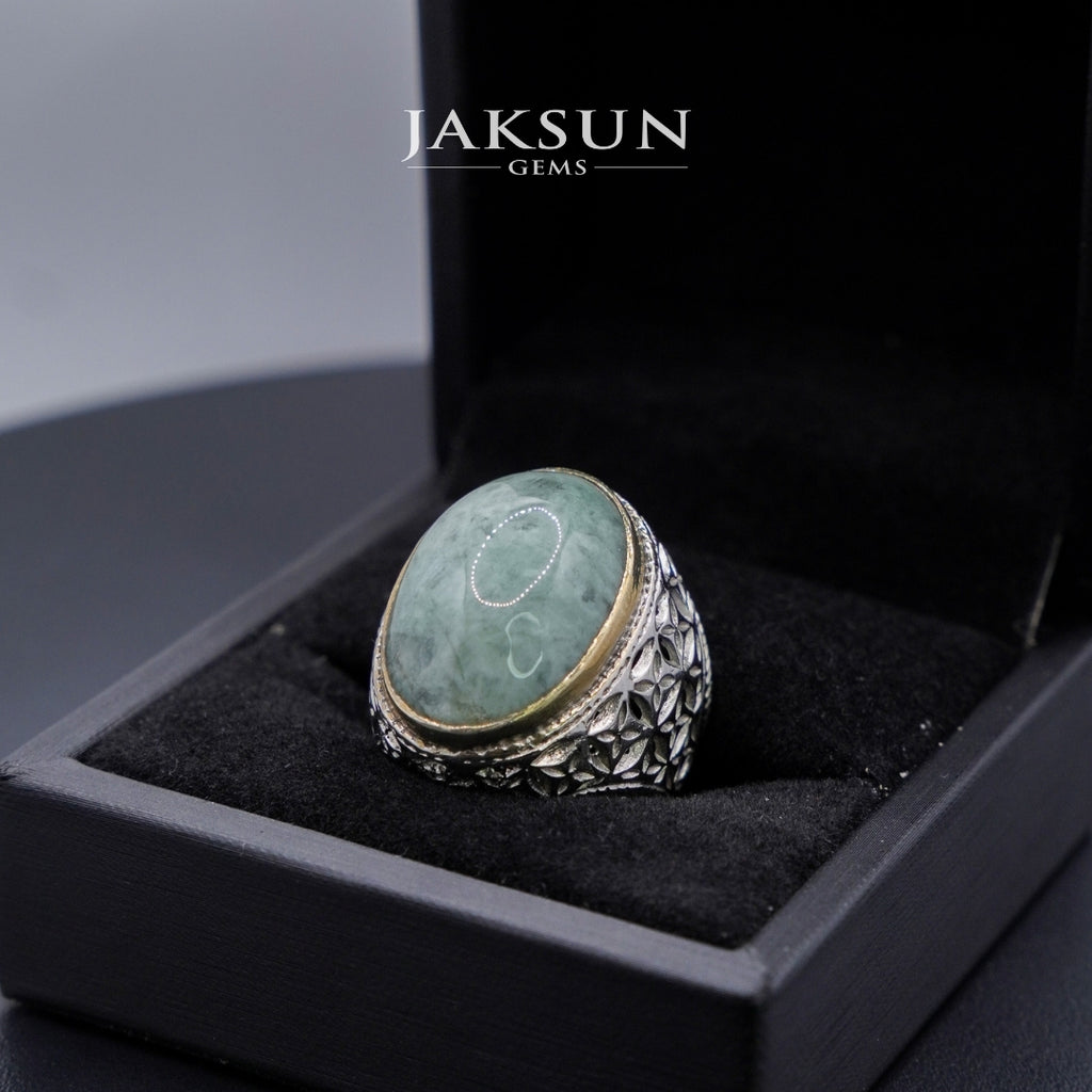 Cincin Giok Nabire (Setting Alpaka) 010