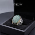 Cincin Giok Nabire (Setting Alpaka) 010