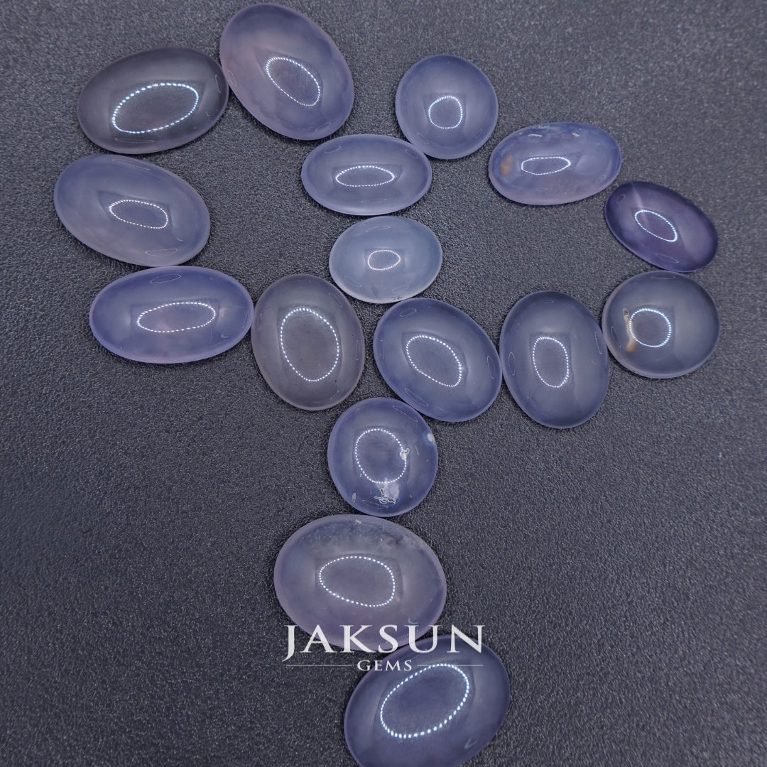 Natural Purple Chalcedony Loose Stone