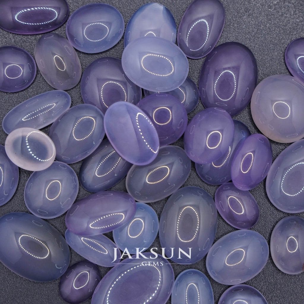 Natural Purple Chalcedony Loose Stone