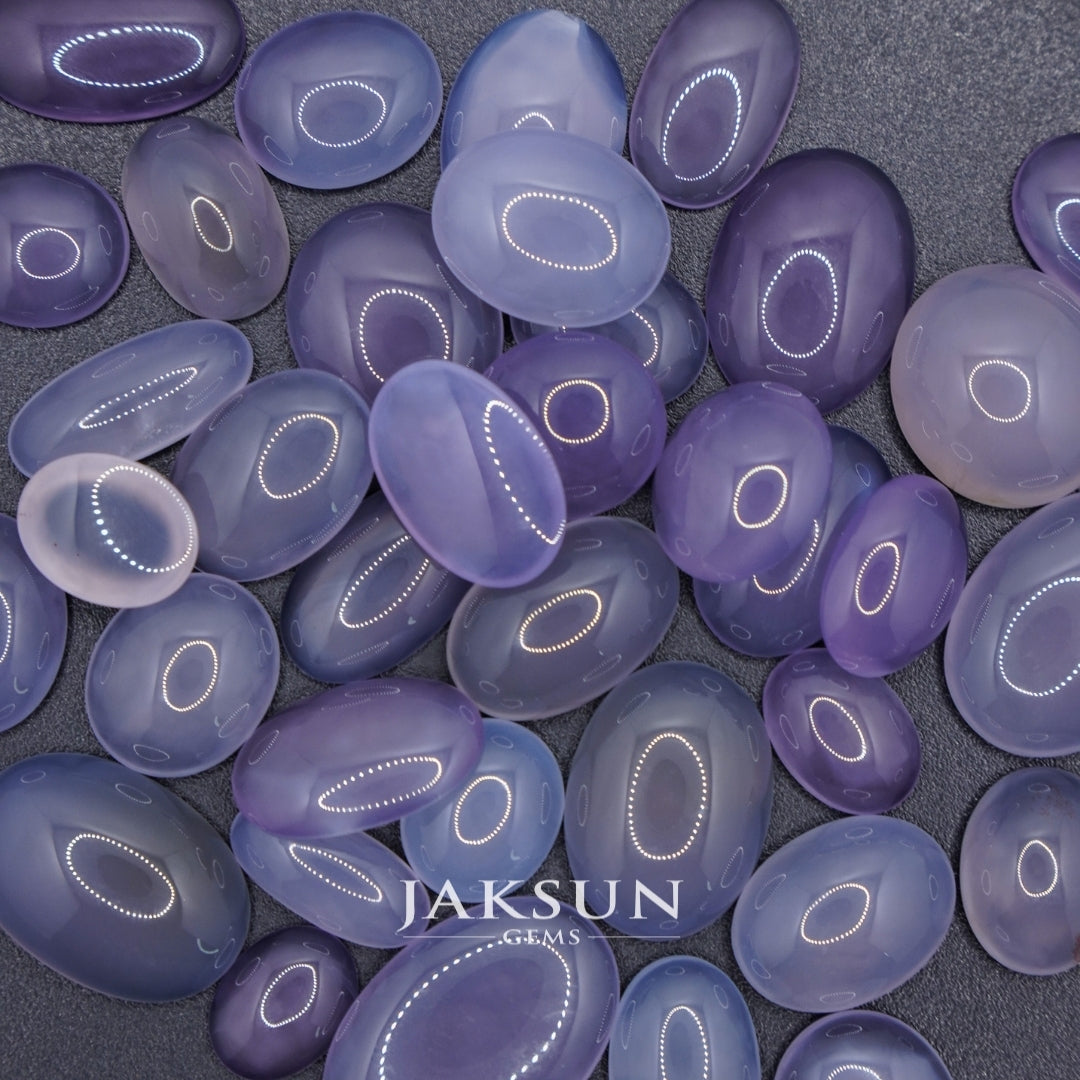Natural Purple Chalcedony Loose Stone