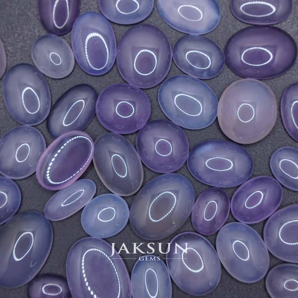 Natural Purple Chalcedony Loose Stone