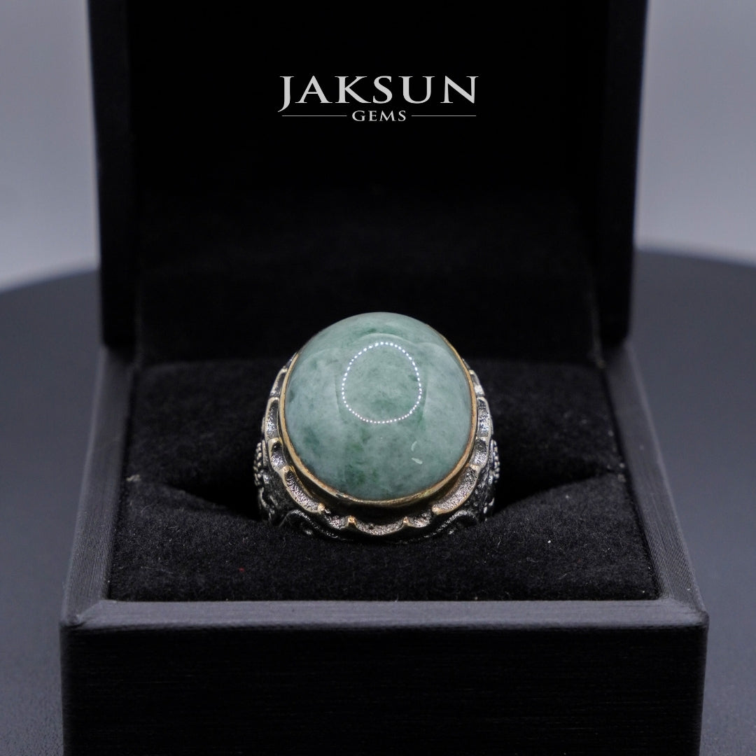 Cincin Giok Nabire (Setting Alpaka) 012